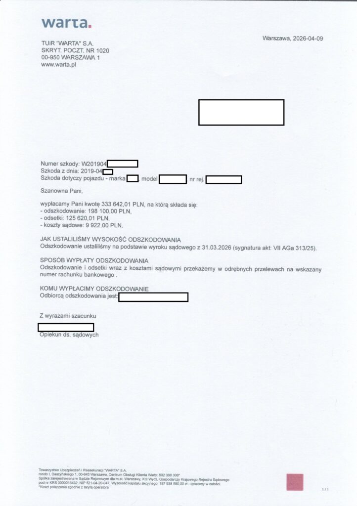 odszkodowanie z AC za kradzież ciągnika wyrok 002